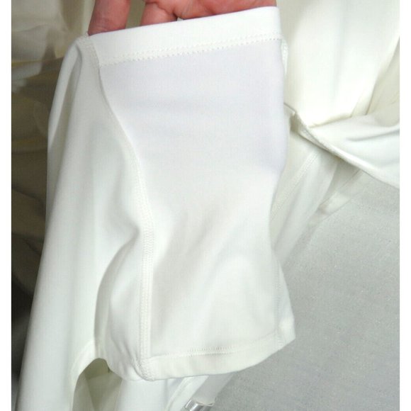 Halara White Sleeveless Half Zip 2 in 1 Golf Mini Dress With Shorts Size XL - Picture 10 of 13